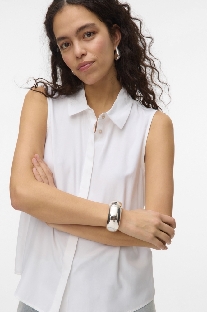 VMNORA SL SHIRT WVN GA NOOS 10325993 Bright White